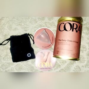 Cora easy does it menstrual cup never used size 2